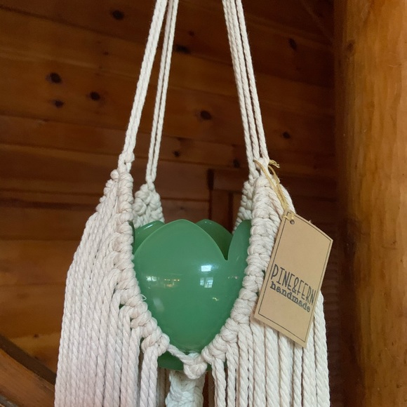 Cotton Macrame Plant 🪴 Hanger - Picture 5 of 11